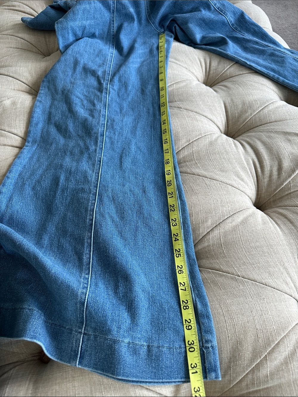 So Me Denim Wide-Leg Jumpsuit in Blue - Picture 10 of 10